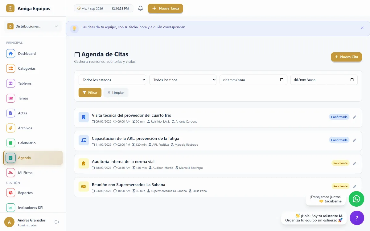 Agenda de citas
